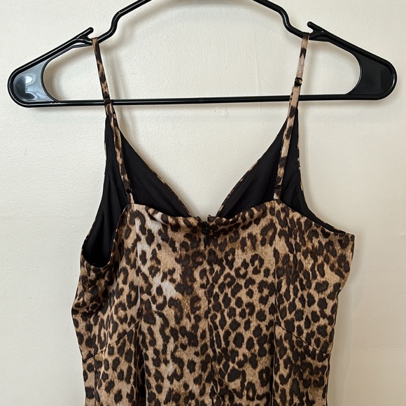 Express Leopard Print Midi Slip Dress - Picture 7 of 14